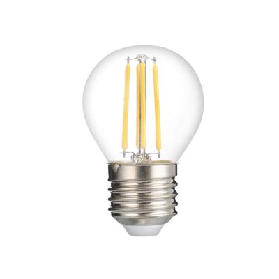 LED plastpirn G45 E27 4W selge klaas dimmerdatav