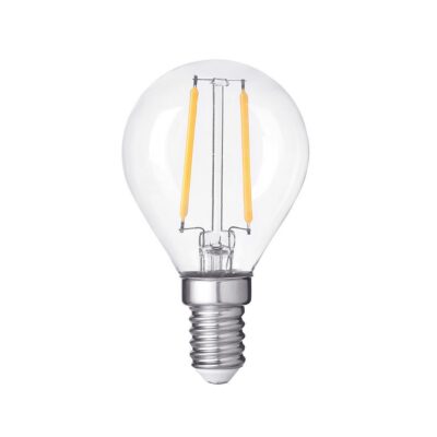LED pirn filamenti G45 E14 selge klaas dimmerdatav