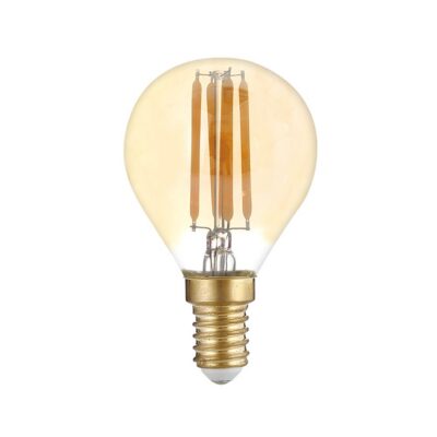 LED pirn filamenti G45 E14 kuldne klaas dimmerdatav