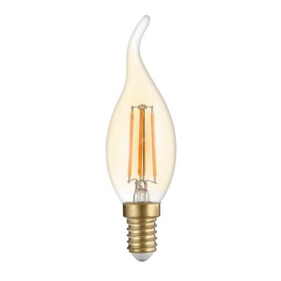 LED küünal pirn E14 T35 kuldne klaas
