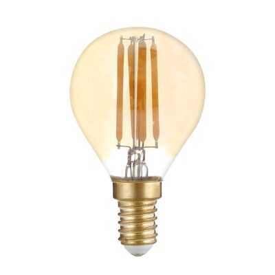 LED küünal pirn E14 G45 kuldne klaas