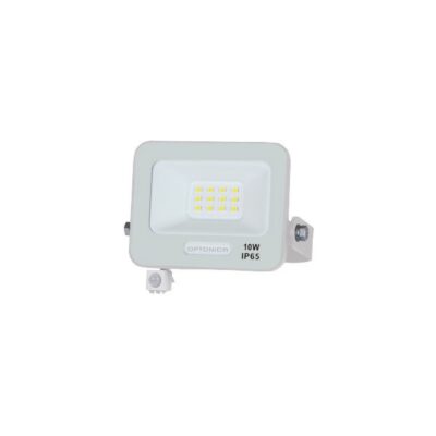 LED SMD prožektor IP65 valge korpus liikumisanduriga