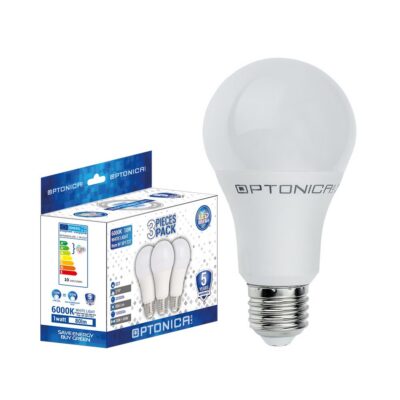 LED plastpirnid 3 tk E27 A60