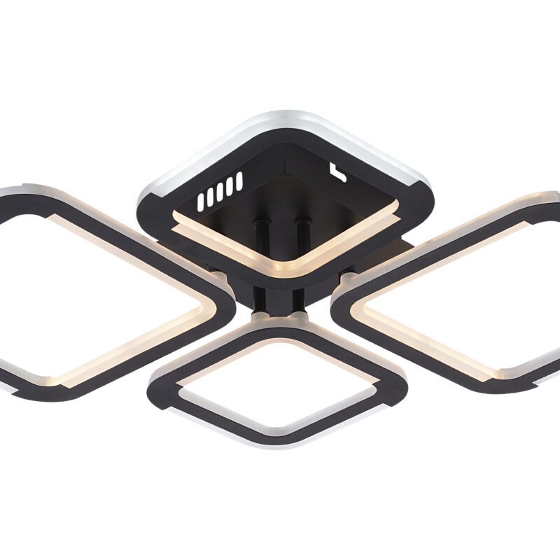 LED laevalgusti CCT 50W must dimmer + kaugjuhtimispult