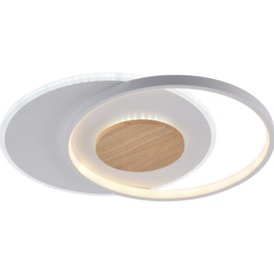 LED laevalgusti CCT 54W Valge+Puit Dimmerdatav + Kaugjuhtimispult