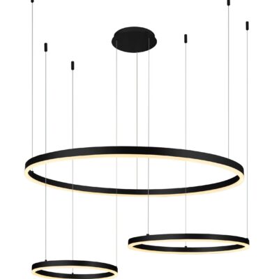 LED rippuv laevalgusti 70W liivane must
