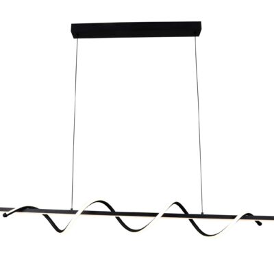 LED rippuv laevalgusti 30W liivane must