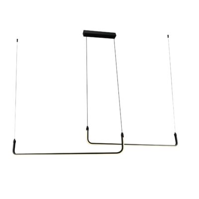 LED rippuv laevalgusti 25W liivane must