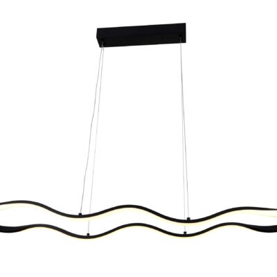 LED Rippuv Laevalgusti 24W Liivane Must