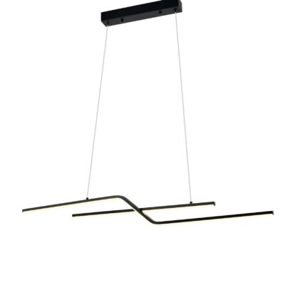 LED rippuv laevalgusti 13W liivane must