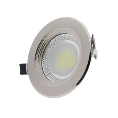 Süvistatav LED valgusti COB ümmargune Inox