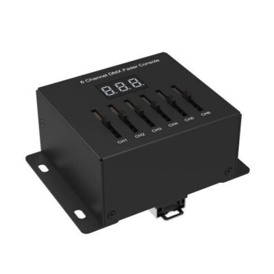 6-kanaliline DMX liugfader pult