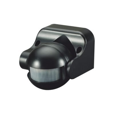 LED PIR liikumisandur IP44 must