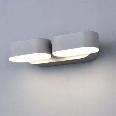 LED seinavalgusti Epistar 2x6W hall pööratav