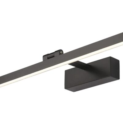 LED peegli/seinavalgusti 14W - must korpus