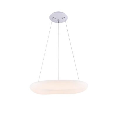 Rippuv LED valgusti valge ümmargune