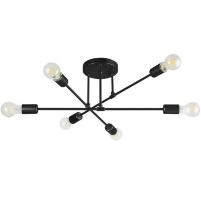 Laevalgusti Eliot 6xE27 must- 0035