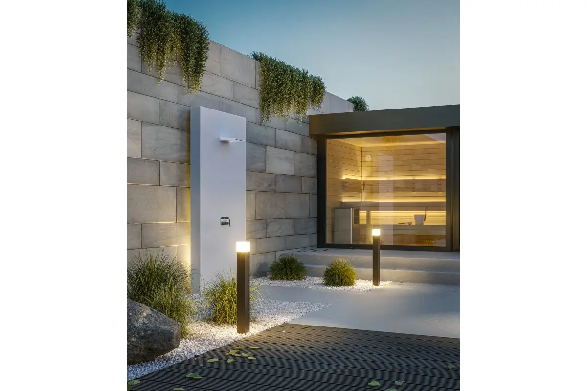 Aiavalgusti LARGO-P 80, E27, MAX.15W, IP44, AC220-240V, 50-60Hz, post, grafiit - Image 2