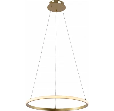 LED rippvalgusti CCT 30W harjatud kuld dimmerdatav + kaugjuhtimispult