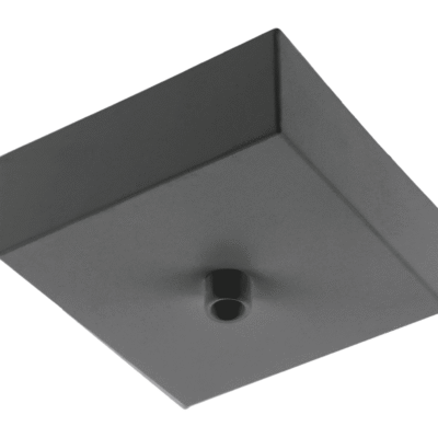 Lae kate valgustitele, 80x80x30mm, alumiinium, must