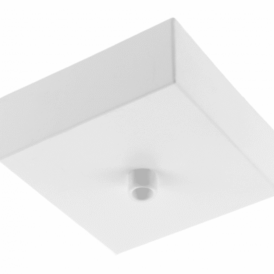 Lae kate valgustitele 80x80x30mm, alumiinium, valge