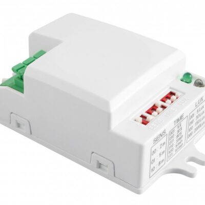 Mikrolaine liikumisandur SRC812 MINI, max 500W, AC220-240V, 50/60Hz, nurk 360°, ulatus 2-8m ± 1,5-3,5m, IP20, töötab LED-iga, pinnapealne paigaldus, valge korpus