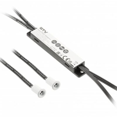 Mitte-kontaktne lüliti MIKRO IR 12V/36W, 2 andurit, kaablid 2m ja 1.2m, valge