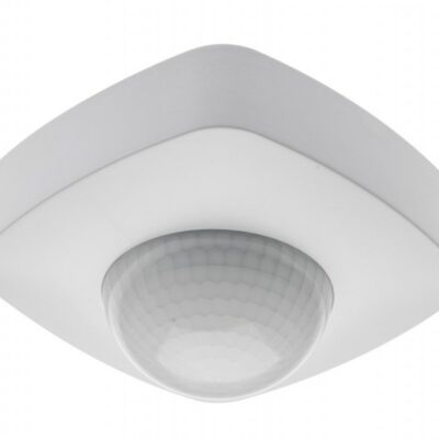 Liikumisandur, max 2000W, AC220-240V, 50/60Hz, nurk 360°, ulatus 20m ± 2,2 - 6m, IP20, töötab LED-iga, pinnapealne, valge korpus