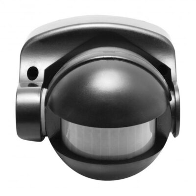 Liikumisandur CR-1, max 1200W, AC220-240V, 50/60Hz, nurk 180°, ulatus 10m ± 1,8-2,5m, IP44, mitte LED, pinnapealne, must korpus