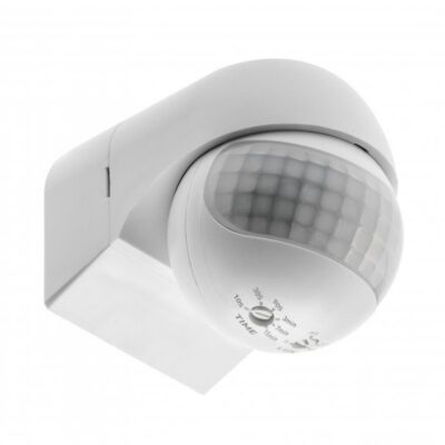 Liikumisandur CR-13, max 800W, AC220-240V, 50/60Hz, nurk 180°, ulatus 12m ± 1,8-2,5m, IP44, töötab LED-iga, pinnapealne, valge korpus