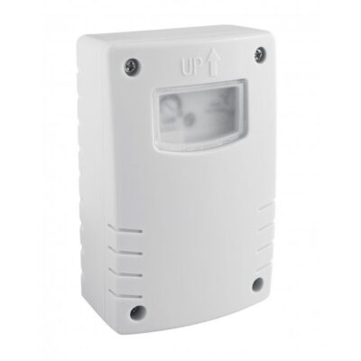 Hämarusandur CZ-2, max 1500W, AC220-240V, 50/60Hz, 6A, IP44, töötab LED-iga, pinnapealne, valge korpus