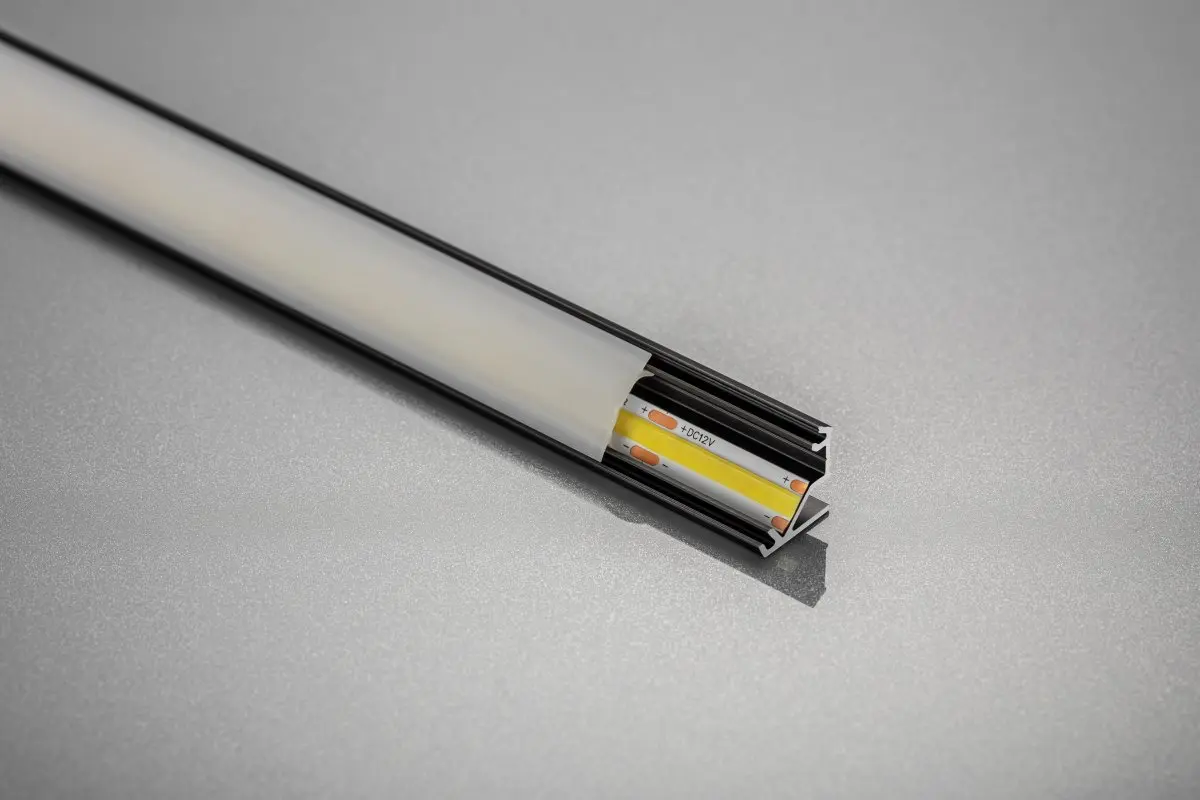 LED nurga alumiiniumprofiil - must matt GLAX L=2 m - Image 2