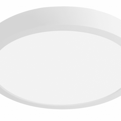 G-TECH FABRO laevalgusti, LED, 24W, 2400lm, 4000K, AC220-240V, IP40, pinnapealne, ümmargune, valge