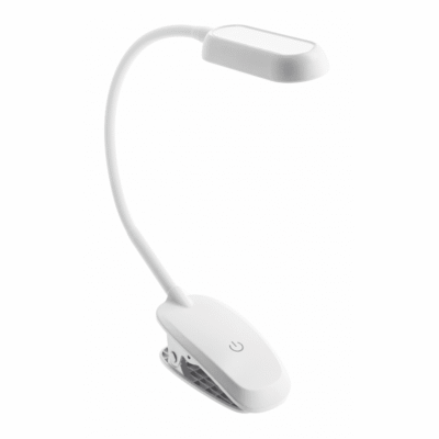 Töölaualamp FROGY, 5W, 300lm, AC220-240V, 4000K, aku, 1200mAh, Ra>80, dimmerdatav, valge