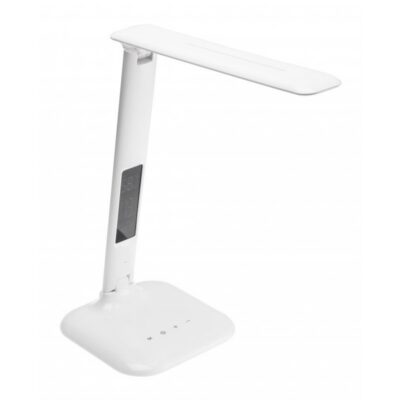 Laualamp GALACTIC LED, 5W, 240lm, AC220-240V, 50/60Hz, vahetatavad värvid (3000K, 4000K, 6000K), kalender, alarm, termomeeter, valge korpus