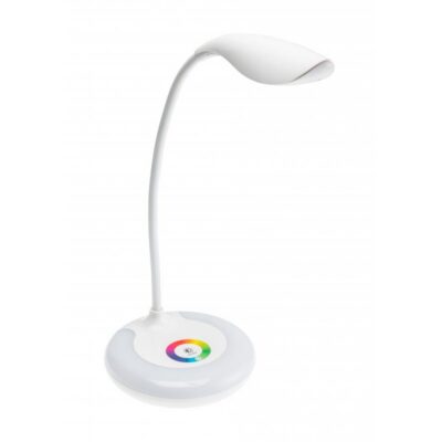 Laualamp GALACTIC LED, 5W, 240lm, 5V DC, 4000K, RGB alus, USB laadimine, valge korpus