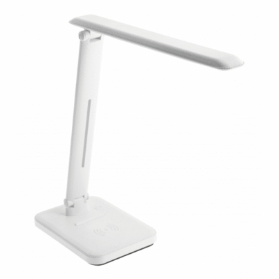 IZUKA LED laualamp, 6W, 400lm, AC220-240V, 50/60Hz, CCT, induktiivne laadija, valge