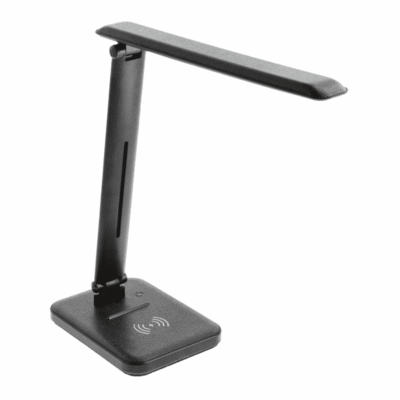 IZUKA LED laualamp, 6W, 400lm, AC220-240V, 50/60Hz, CCT, induktiivne laadija, must