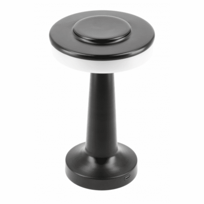 Töölaualamp Monum, 3W, 200lm, DC 5V, 1A, 3000 K, 3 kraadi dimmer, aku 1800 mAh, must