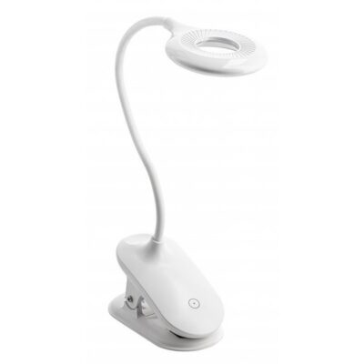 Laualamp RINGO, 4W, 200lm, DC5V, 1A, 3000K-6000K, 3-CCT, aku 1200 mAh, Ra>80, dimmerdatav, valge