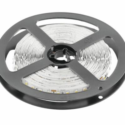 LED riba 24V 2835, 600 LED soe valge, 78W, ilma geelita 10mm, Rull 5m (2 kaablit)