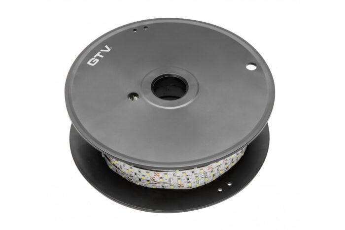 LED riba 2835, 60LED/m, külm valge, 30W/5m ilma geelita 8mm, rull 50m, 12V