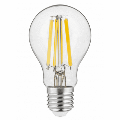 Led pirn, filamenti, A-G, A60, 4000K, E27, 11W, AC180-250V, 360°, 1500lm, 96mA