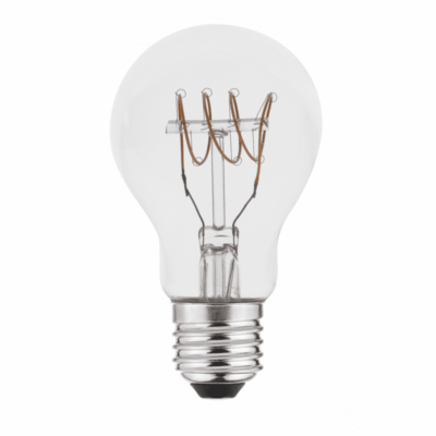 LED VALGUSTI, FILAMENT, SPIN, A60, E27, 4.0W, 265lm, 2200K, AC220-240V, 360°
