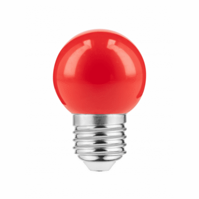 LED pirn, B45C, PUNANE, E27, 1,0W, AC220-240V, 270°, 50lm