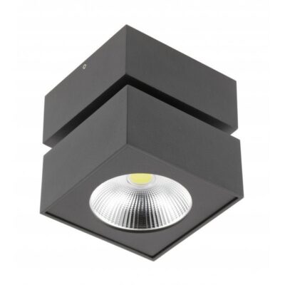 LED valgusti BIANCO, 15W, 1500lm, AC220-240V, 50/60 Hz, PF> 0.5, Ra≥80, IP20, IK06, 36°, 4000K, ruudukujuline, must