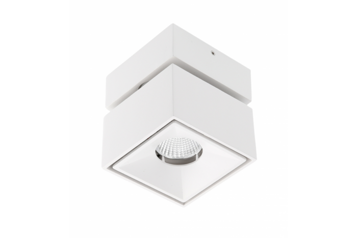 LED valgusti BIANCO, 8W, 680lm, AC220-240V, 50/60 Hz, PF>0,9, Ra≥80, IP20, IK06, 36°, 4000K, ruudukujuline, valge