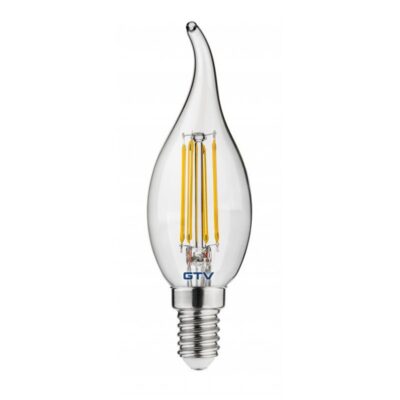 LED pirn, FILAMENT, C35L, 4000K, E14, 4W, 440Im, AC220-240V/50-60Hz, RA>80, 360°