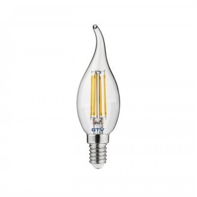 LED VALGUSTI, FILAMENT, A-G, C35L, 3000K, E14, 4,0W, AC220-240V, 360°, 420lm, 44mA