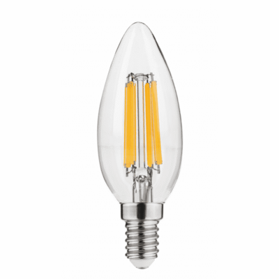 LED VALGUSTI, FILAMENT, A-G, C35, 4000K, E14, 5,8W, AC220-240V, 360°, 640lm, 50mA